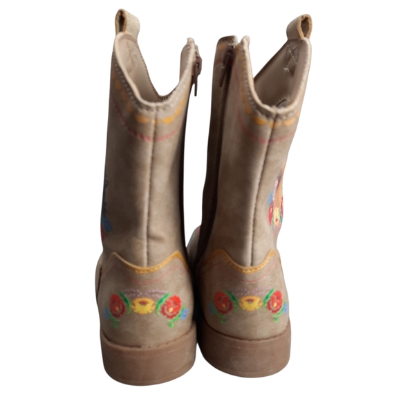 Spirit Untamed Tan Western Cowgirl Boots SZ 9 Toddler - Picture 7 of 12